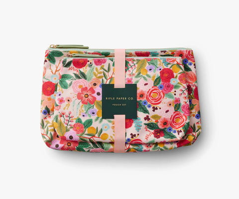 Zippered Pouch Set - Garden Party