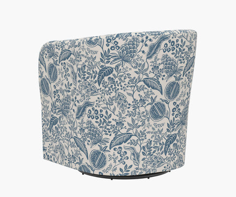 Pembroke Swivel Chair - Pomegranate