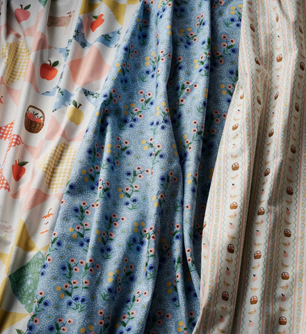 Poppy Cotton Fabric - Slate