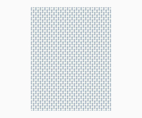 Petal Wallpaper Sample - White & Blue