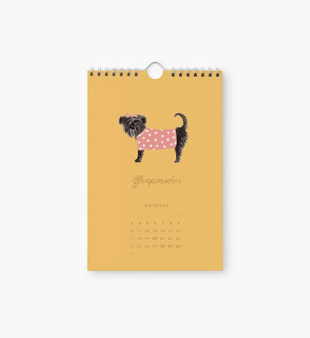 2027 Kitchen Calendar - Dog of the Month