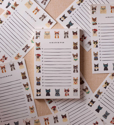Checklist Notepad - Cool Cats