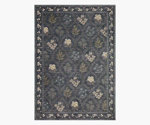 Fiore Hawthorne Power Loomed Rug - Navy