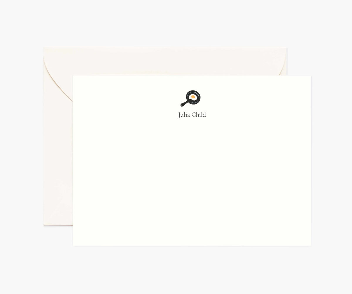 Food & Drink Personalized Stationery  - Frying Pan