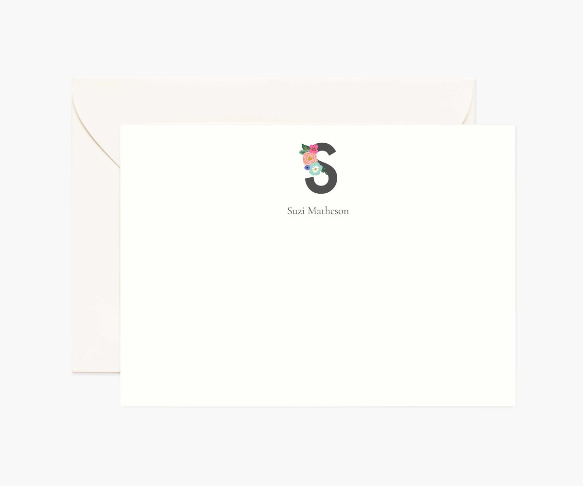 Monogram Personalized Stationery - S