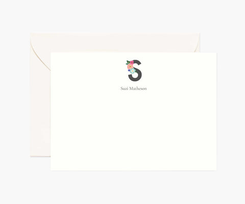 Monogram Personalized Stationery - S
