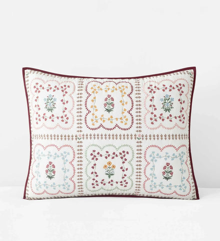 Cotton Quilted Sham - Lottie