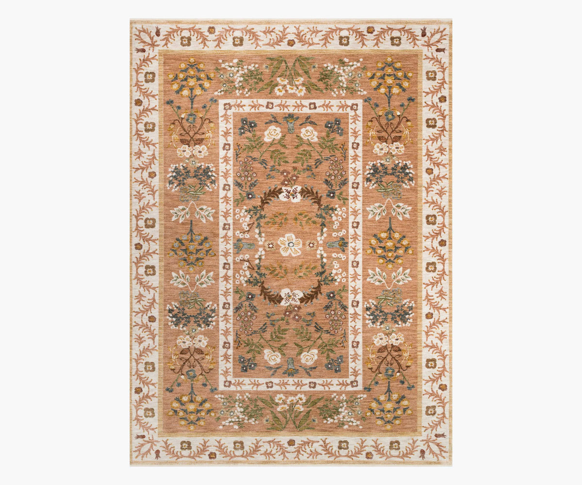 Kismet Arabesque Power Loomed Rug - Camel