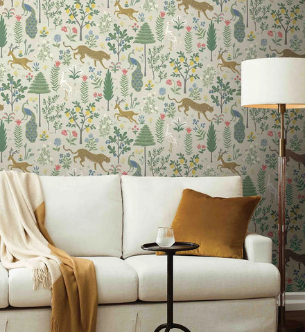 Menagerie Wallpaper - Cream