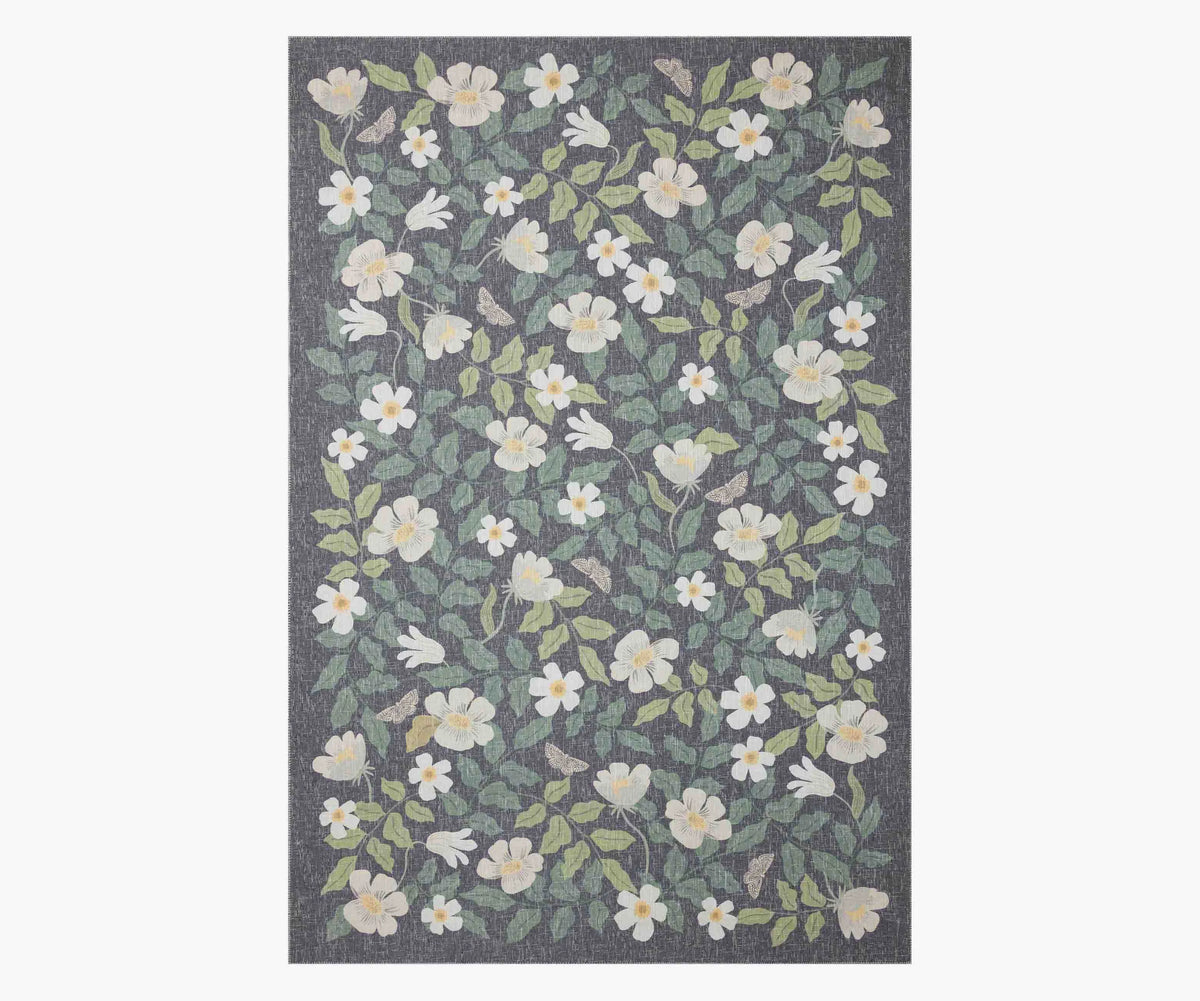 Cotswolds Primrose Power Loomed Rug - Charcoal