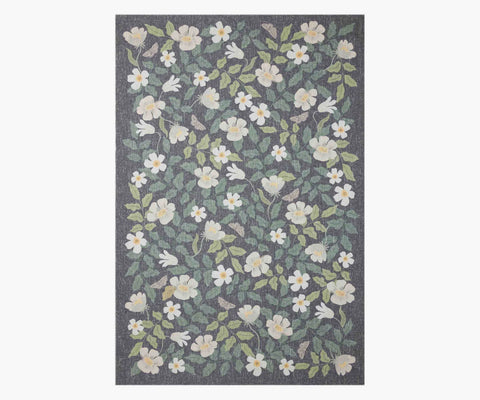 Cotswolds Primrose Power Loomed Rug - Charcoal