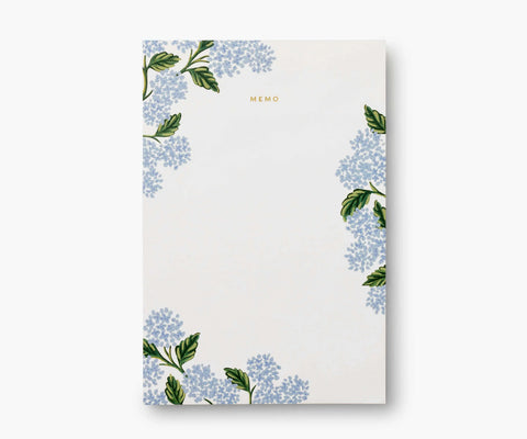Large Memo Notepad - Hydrangea