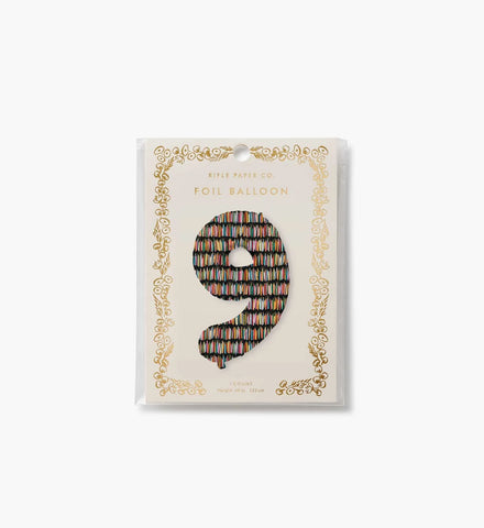 Numbered Foil Balloon - Candles