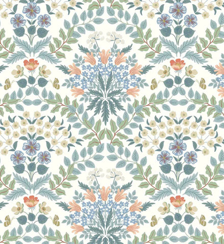 Bramble Wallpaper - White