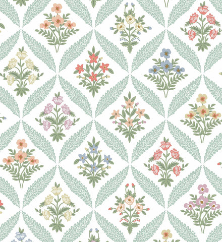 Estee Garden Wallpaper - Pastel Multi
