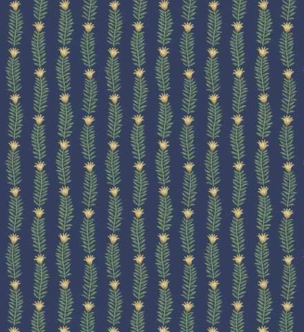 Eden Wallpaper - Navy