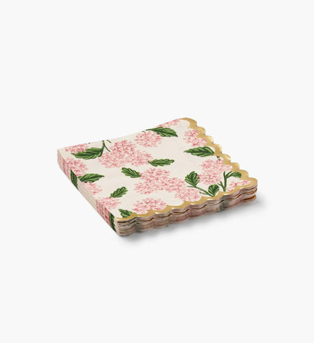 Paper Cocktail Napkins - Pink Hydrangea