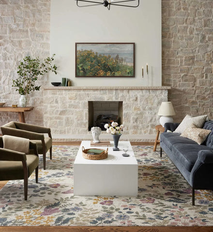 Provence Abbey Power-Loomed Rug - Ivory