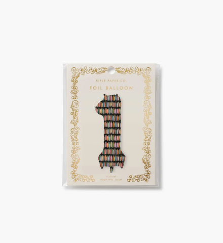 Numbered Foil Balloon - Candles