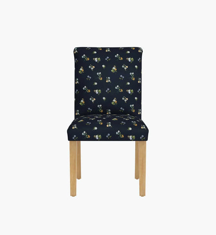 Lorraine Dining Chair - Ditsy Dahlia Navy