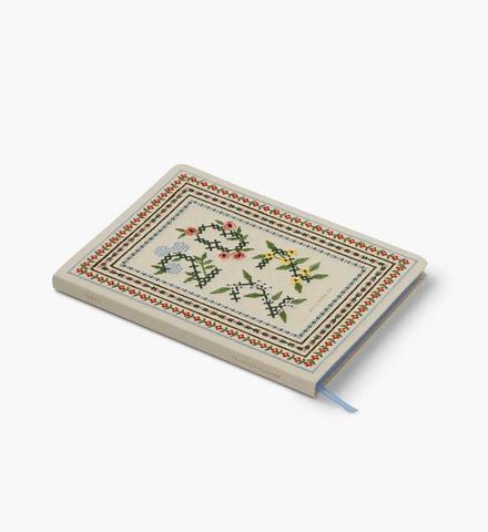 2027 12-Month Embroidered Bookbound Planner - Heritage Sampler