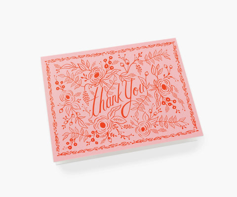 Rosé Thank You Card - Single Card