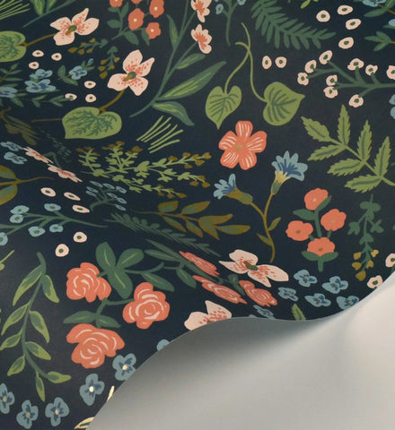 Wildwood Wallpaper - Navy