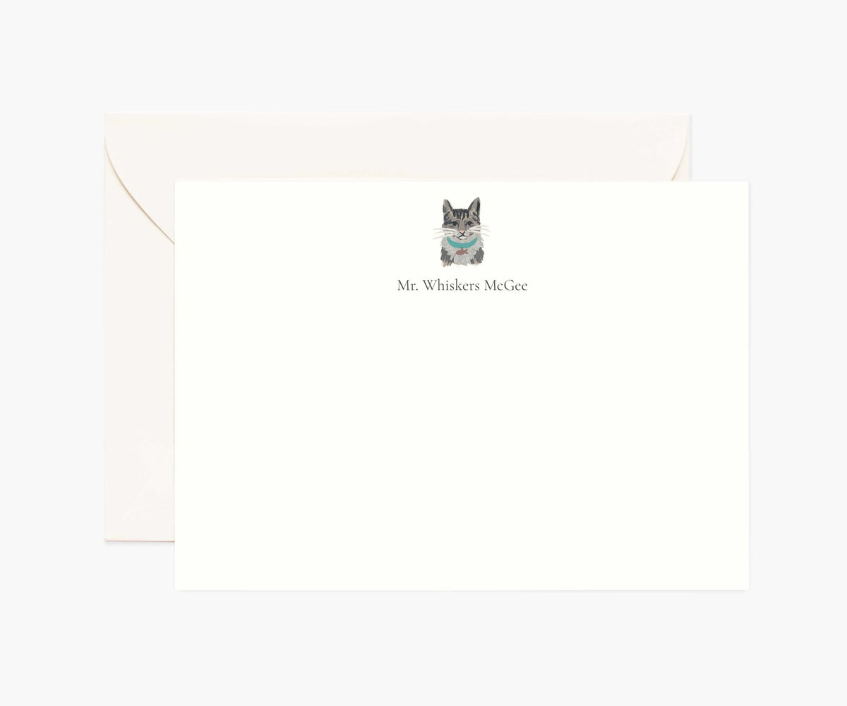 Pets Personalized Stationery - Cat 4