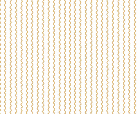 Rickrack Wallpaper - Metallic Gold
