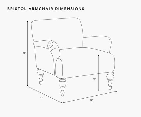 Bristol Armchair - Pomegranate