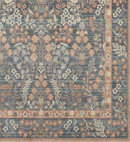 Holland Lotte Power-Loomed Rug - Navy