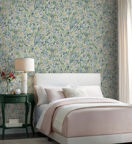 Lea Peel & Stick Wallpaper - Indigo