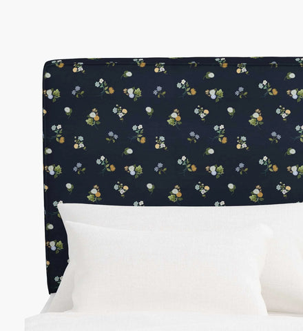 Elly Headboard - Ditsy Dahlia Navy