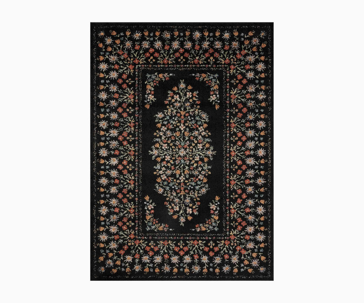 Laurel Eleanor Power Loomed Rug - Black