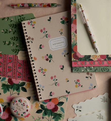 Spiral Notebook - Ditsy Dahlia